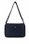 Tamer Tanca Kadın Vegan Lacivert Desen Omuz Çanta 743 2323 BN CANTA SK24-25 LACI GFRJ