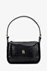 Valmenti Kadın Vegan Siyah Kroko Omuz Çanta 1099 202 BN CNT Y25 SIYAH KROKO