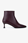 Valmenti Kadın Hakiki Deri Bordo Topuklu Bot 1135 0602 BN BOT SK25-26 BORDO DERI