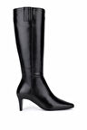 Tamer Tanca Kadın Hakiki Deri Siyah Klasik Çizme 33 16510 BN CZM SK25-26 SIYAH DERI