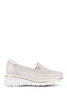 Tamer Tanca Kadın Hakiki Deri Krem Sneakers & Spor Ayakkabı 298 3200 BN AYK Y26 KREMA PEN