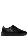 Tamer Tanca Kadın Hakiki Deri Siyah Sneakers & Spor Ayakkabı 1031 7164 BN AYK Y26 SYH SUET/SYH SIM/SYH