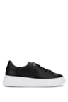 Tamer Tanca Kadın Hakiki Deri Siyah Floter Sneakers & Spor Ayakkabı 1145 Z-2501 BN AYK Y26 SIYAH FLTR