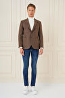 C 689 Slim Fit Kahve Spor Ceket