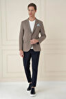 C 691 Slim Fit Bej Spor Ceket