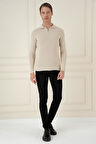 TR 878 TRİKO SLİM FİT BEJ BASİC