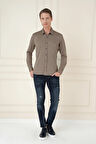G 1580 Slim Fit Vizon Klasik Gömlek