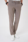 Comfort Fit Gofre Dokulu Beli Lastikli Vizon Jogger Pantolon P 1177