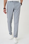 Comfort Fit Beli Lastikli Gri Jogger Pantolon  P 1181