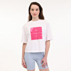 Lumberjack Kadın Tişört Wl White 11SS9091 5FX