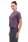 WB 11ASYA-T 5PR Kadın Mor T-Shirt - 102032887
