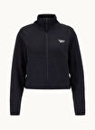 Reebok CN 10354 EMIFE FZ Siyah Regular Fit Düz Kadın Zip Ceket