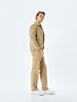 Normal Bel Chino Cep Detaylı Straight Fit Fitilli Kadife Pantolon