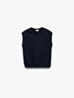 V Yaka Basic Kolsuz Sweatshirt