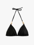 Aksesuarlı Üçgen Bikini Üstü