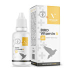 VETDELUXE Bird Vitamin B Likit Kuşlar İçin Sıvı B Vitamini Tüy Dökülmesine Karşı Sıvı Vitamin 30 ml