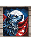 ASİL KURT 37 50X50CM PVC ÇERÇEVESİZ TABLO
