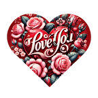 Tİ-PLAY KS21 KALP ŞEKLİNDE 30X30 CM HEDİYELİK DUVAR SAATİ