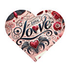 Tİ-PLAY KS37 KALP ŞEKLİNDE 30X30 CM HEDİYELİK DUVAR SAATİ