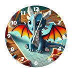 Tİ-PLAY KAHRAMAN ERJERHA 30X30CM AKRİLİK DEKORATİF MODERN DUVAR SAATİ