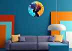 Tİ-PLAY HAYAT VE RENKLER 30X30CM AKRİLİK DEKORATİF MODERN DUVAR SAATİ