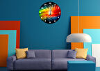 Tİ-PLAY RENK MERKEZİ 30X30CM AKRİLİK DEKORATİF MODERN DUVAR SAATİ