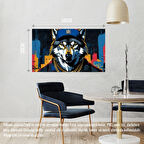 RAPÇİ KURT 03 ÇERÇEVESİZ 50X30 CM PVC TABLO