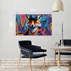 RAPÇİ TİLKİ 02 ÇERÇEVESİZ 50X30 CM PVC TABLO