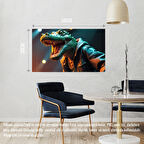 RAPÇİ TİMSAH 04 ÇERÇEVESİZ 50X30 CM PVC TABLO