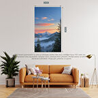DOĞA VE MANZARA DİKEY 60X90CM GÜN DOĞUMUNDA GÖRKEMLİ DAĞ MANZARASI 03 ÇERÇEVESİZ 60X90CM PVC TABLO