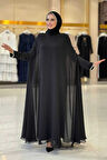 Elbise Abaya Takım 3921 Siyah