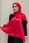 2024 Kobe Saten Şal Kırmızı