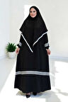 Şal Elbise İkili Takım 6036 Siyah