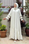 Şal ve Ferace İkili Takım 70018 Ekru