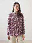 LCW Grace Mürdüm Hakim Yaka Çiçekli Bluz