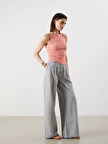 LCW Jeans Gri Wideleg Kadın Jean Pantolon