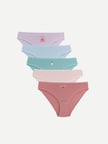 LCW Young Pembe Baskılı Bikini Külot 5'li