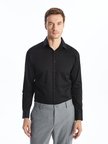 LCW BUSINESS Siyah Slim Fit Uzun Kollu Erkek Gömlek
