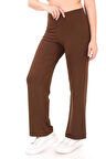  Extra Yumuşak Uzun Viskon Pantolon Home&Outdoor-Kahverengi