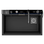 Real Stone Victoria Granit Akıllı Eviye Seti Antrasit 77X53 cm