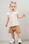Bebek Çocuk Pamuklu Şortlu 2'li Takım Ilk Ben Trend Moda Alt Üst Takım