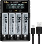 I-Gen G433 4'lü 18650 Li-Ion Akıllı Pil Şarj Aleti + 4 Adet 18650 3200MAH 10A 3.7V 11.84 Wh Li-Ion Pil Seti