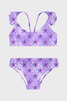 Slipstop Delicate Kolay Kuruyan Uv Korumalı Fırfırlı Bikini Kız Çocuk BİKİNİ SB2611000105 LİLA