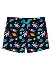 Slipstop Siyah Erkek Çocuk Desenli Şort Mayo Ellon Short