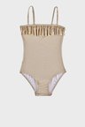 Slipstop Zelma Gold Junior İnce Askılı Hızlı Kuruyan Uv Korumalı Mayo Kız Çocuk MAYO SM2614000103 ALTIN