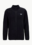 Reebok CN 10904 PIER POLAR FZ Siyah Regular Fit Düz Erkek Zip Ceket
