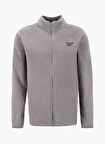Reebok CN 10905 PIER POLAR FZ Gri Regular Fit Düz Erkek Zip Ceket
