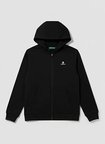 Lumberjack Siyah Erkek Çocuk Sweatshirt 102204411-6M Kids SN72 FZ Hoodie