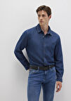 Roy Lux Black Koyu Indigo Mavisi Jean Gömlek 0210496-90767