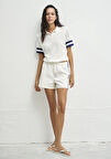 Ekru Şort 1410222-70057